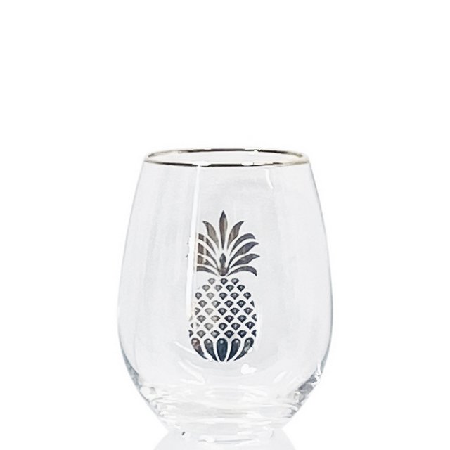 Gold Pineapple Stemless